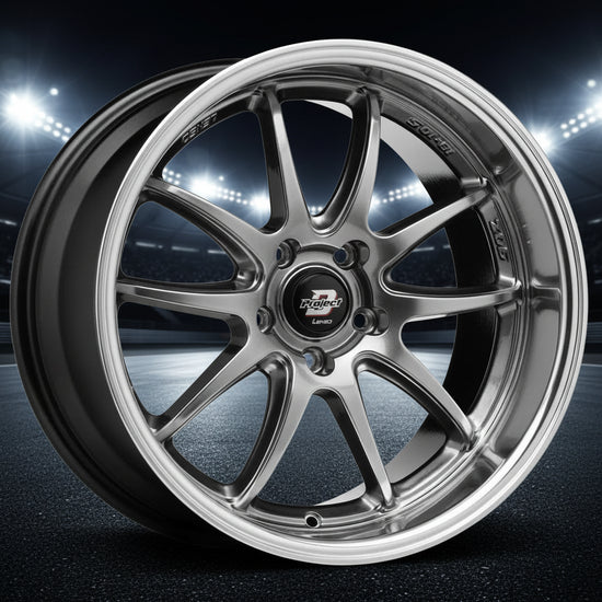 Lenso 90-Z Wheel Hyper Black Mirror Lip