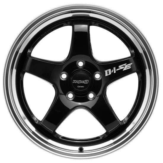 Lenso D-1SE Wheel Gloss Black Mirror Lip