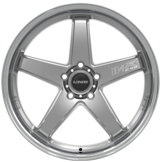 Lenso D1R-EVO Wheel Hyper Silver Mirror Lip