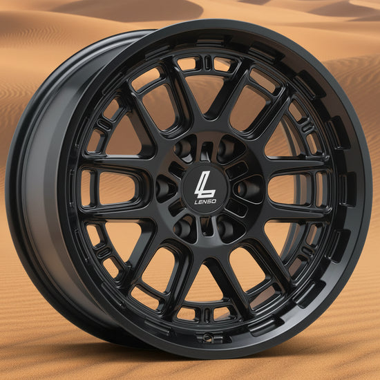 Lenso Hurricane Wheel Satin Black