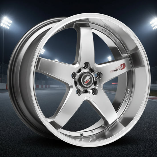Lenso D-1R Wheel Hyper Silver Mirror Lip
