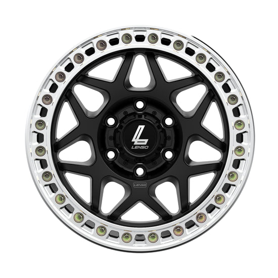 Lenso AMADA (Beadlock) Satin Black Machined Ring