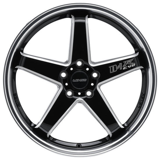 Lenso D1R-EVO Wheel Gloss Black Milled Mirror Lip