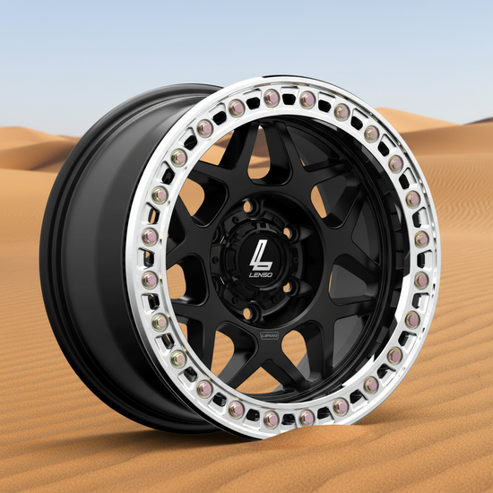 Lenso AMADA (Beadlock) Wheel Satin Black Polished