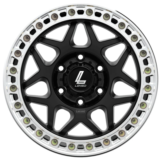 Lenso KAOS (Imitation) Wheel Satin Black Machined Ring (PRE ORDER NOW)