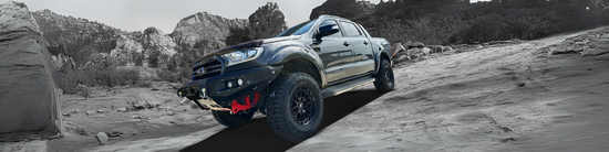 Ford Ranger on Lenso Gravel wheels in Satin Black