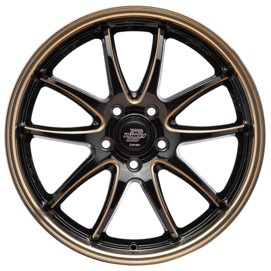 Lenso 90-Z Wheel Gloss Black Copper Milling Copper Lip