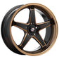 Lenso D-1FC Wheel Gloss Black Copper Milling Copper Lip
