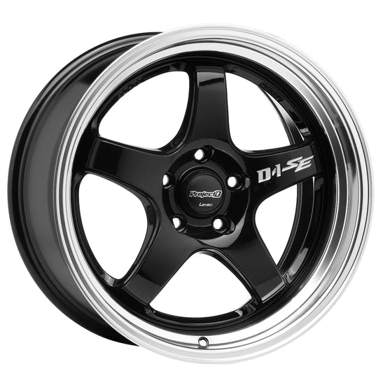 Lenso D-1SE Wheel Gloss Black Mirror Lip
