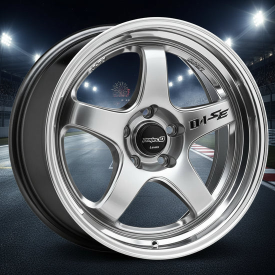 Lenso D-1SE Wheel Hyper Silver Mirror Lip