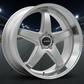 Lenso D1R-EVO Wheel  Hyper Silver Mirror Lip