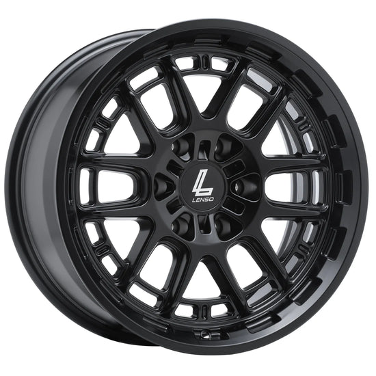 Lenso Hurricane Wheel Satin Black