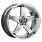 Lenso D-1R Wheel Hyper Silver Mirror Lip