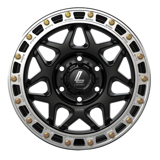 Lenso KAOS (Imitation) Wheel Satin Black Machined Ring (PRE ORDER NOW)
