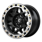 Lenso KAOS (Imitation) Wheel Satin Black Machined Ring (PRE ORDER NOW)